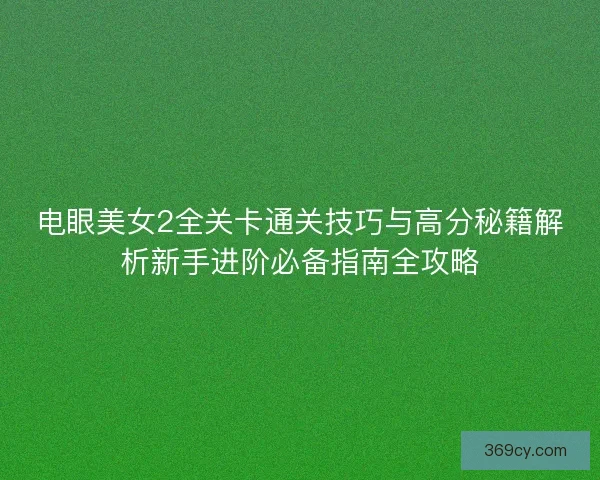 电眼美女2全关卡通关技巧与高分秘籍解析新手进阶必备指南全攻略