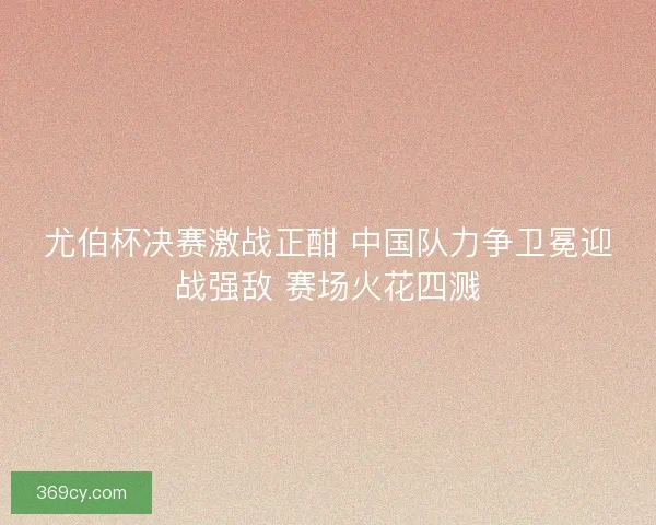 尤伯杯决赛激战正酣 中国队力争卫冕迎战强敌 赛场火花四溅